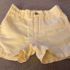 Janie and Jack Soft Yellow Baby Shorts